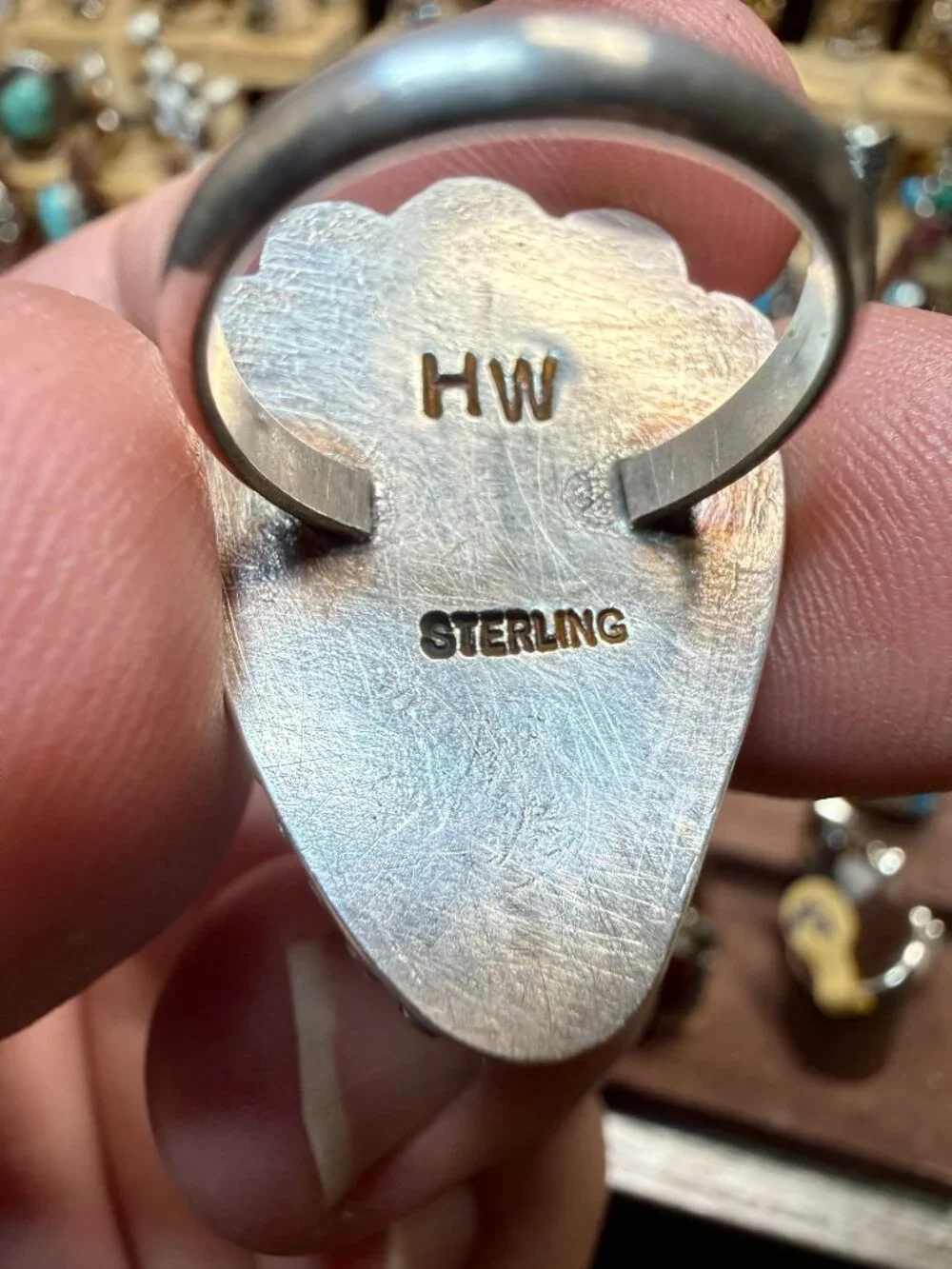 Sterling Steel Cantera Mexican Opal ring